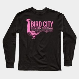 Old School Logo in Pink Long Sleeve T-Shirt